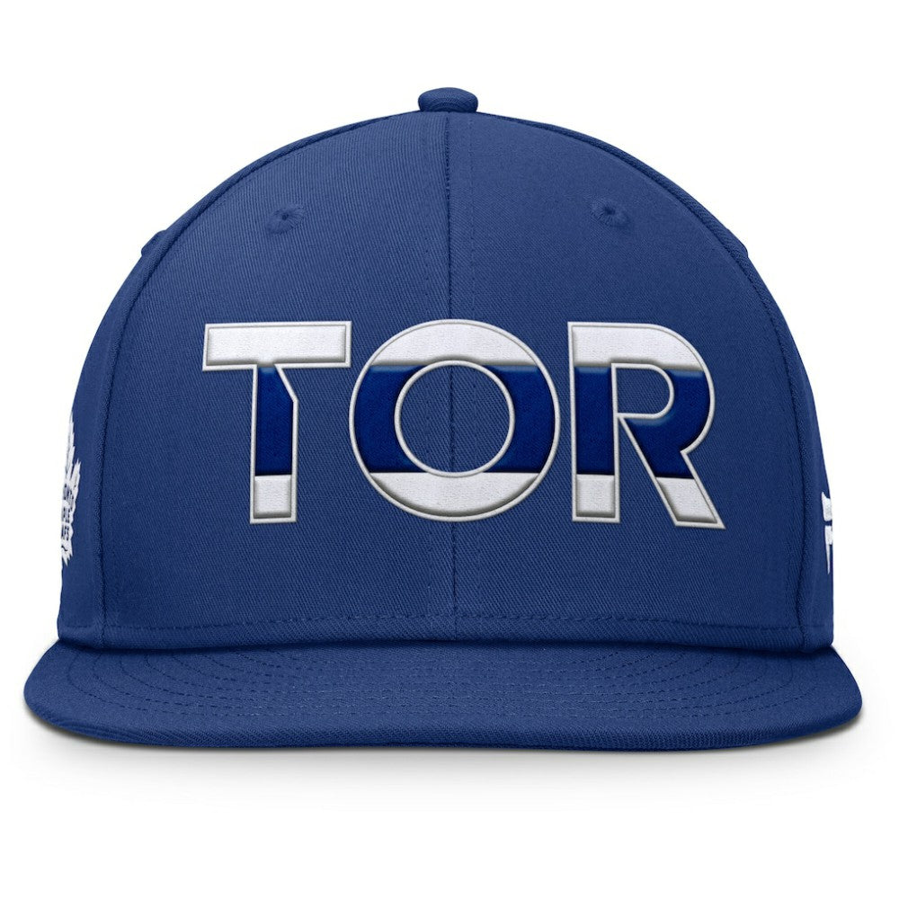 Toronto Maple Leafs Fanatics Authentic Pro Rink Snapback Hat - Blue Hats