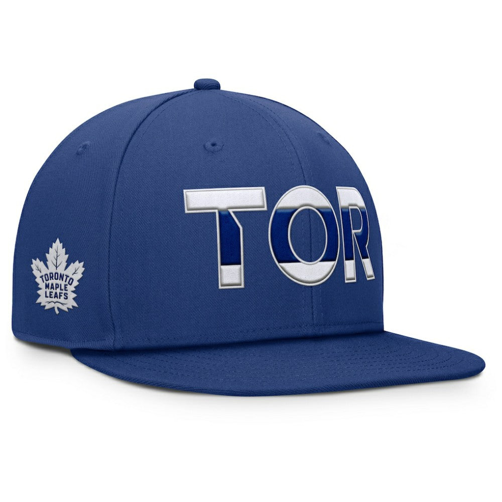 Toronto Maple Leafs Fanatics Authentic Pro Rink Snapback Hat - Blue Hats