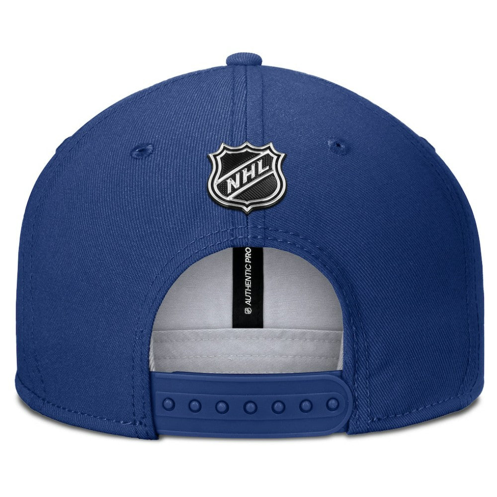 Toronto Maple Leafs Fanatics Authentic Pro Rink Snapback Hat - Blue Hats