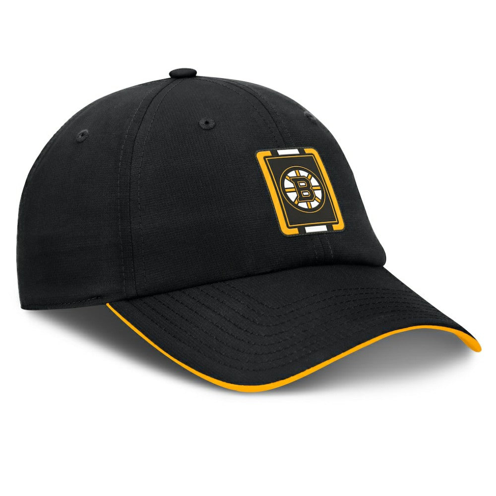Boston Bruins Fanatics Authentic Pro Ripstop Adjustable Hat - Black/Gold Hats