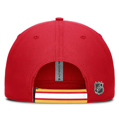 Calgary Flames Fanatics Authentic Pro Ripstop Adjustable Hat - Red/Gold Hats