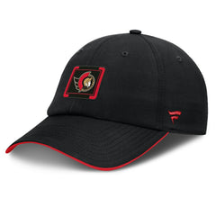 Ottawa Senators Fanatics Authentic Pro Ripstop Adjustable Hat - Black/Red Hats