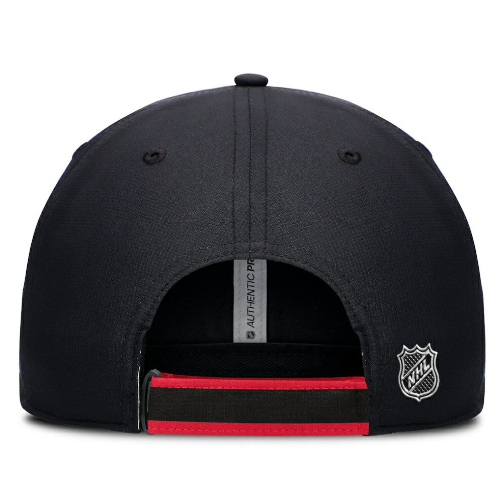 Ottawa Senators Fanatics Authentic Pro Ripstop Adjustable Hat - Black/Red Hats