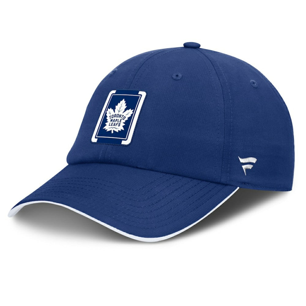Toronto Maple Leafs Fanatics Authentic Pro Ripstop Adjustable Hat - Blue/White Hats