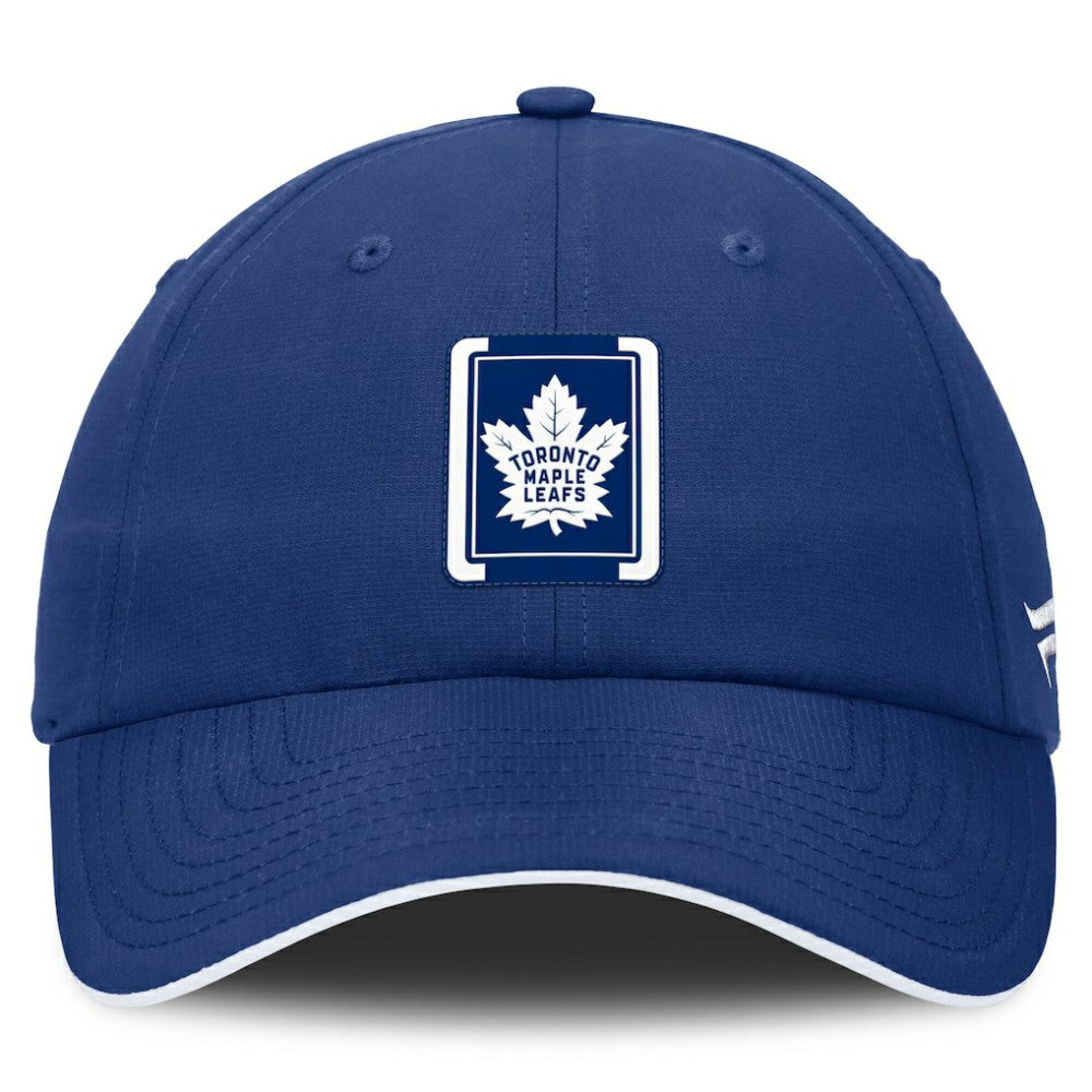 Toronto Maple Leafs Fanatics Authentic Pro Ripstop Adjustable Hat - Blue/White Hats