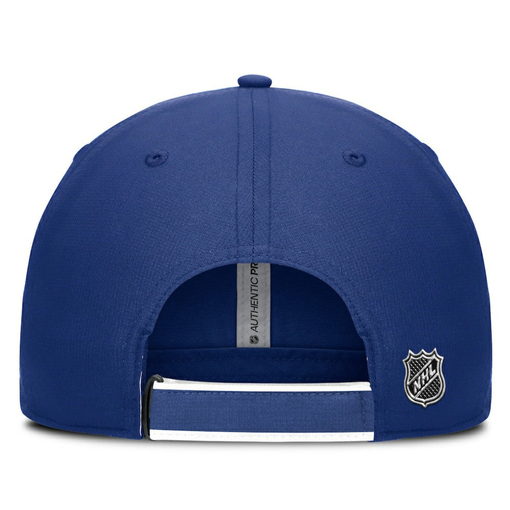 Toronto Maple Leafs Fanatics Authentic Pro Ripstop Adjustable Hat - Blue/White Hats