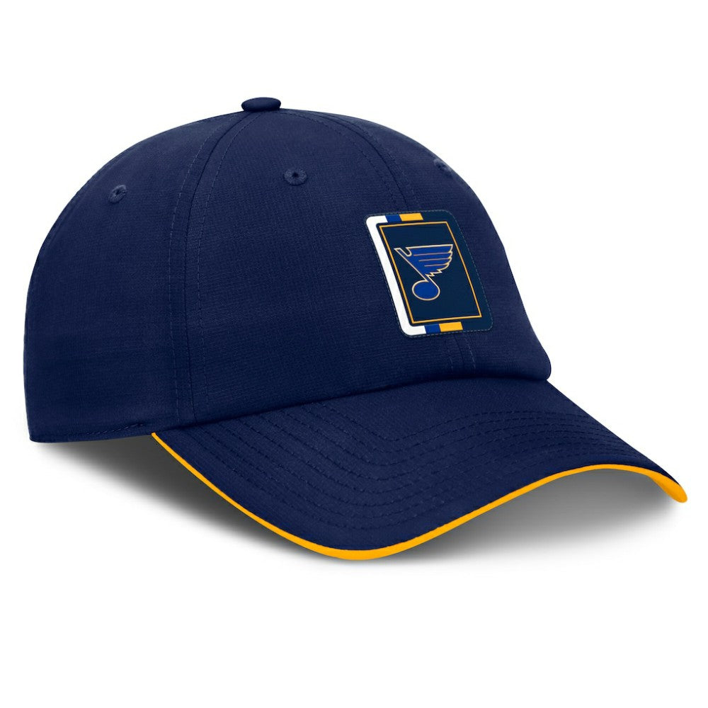 St. Louis Blues Fanatics Authentic Pro Ripstop Adjustable Hat - Navy/Gold Hats