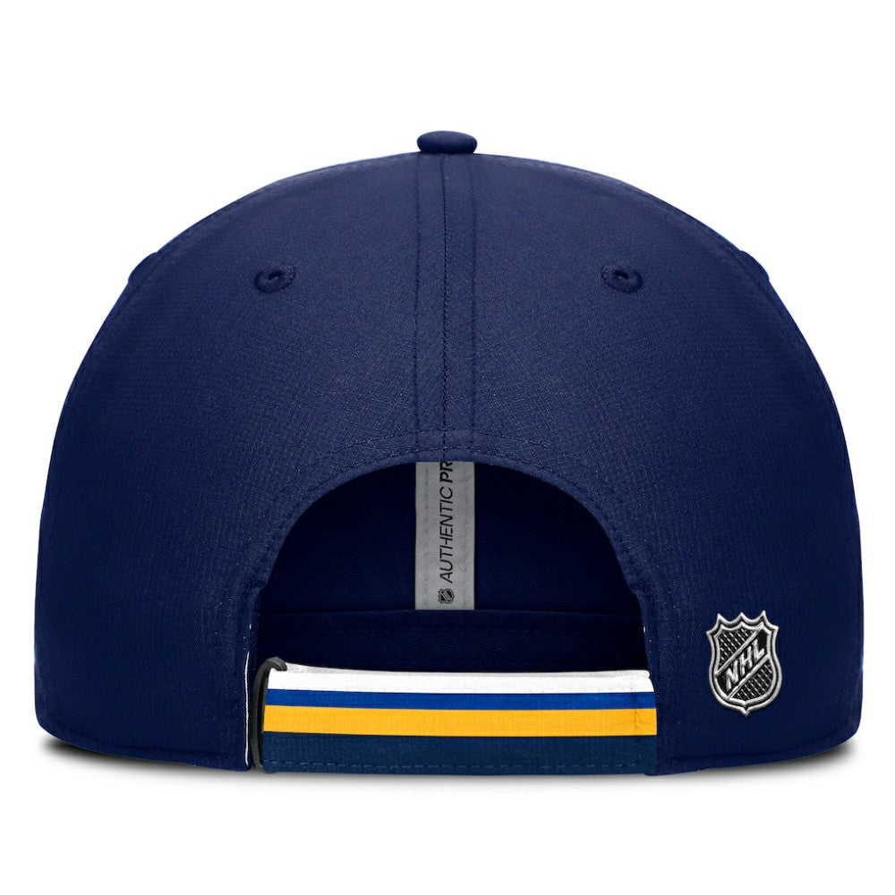 St. Louis Blues Fanatics Authentic Pro Ripstop Adjustable Hat - Navy/Gold Hats