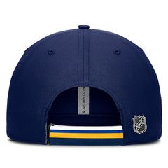 St. Louis Blues Fanatics Authentic Pro Ripstop Adjustable Hat - Navy/Gold Hats