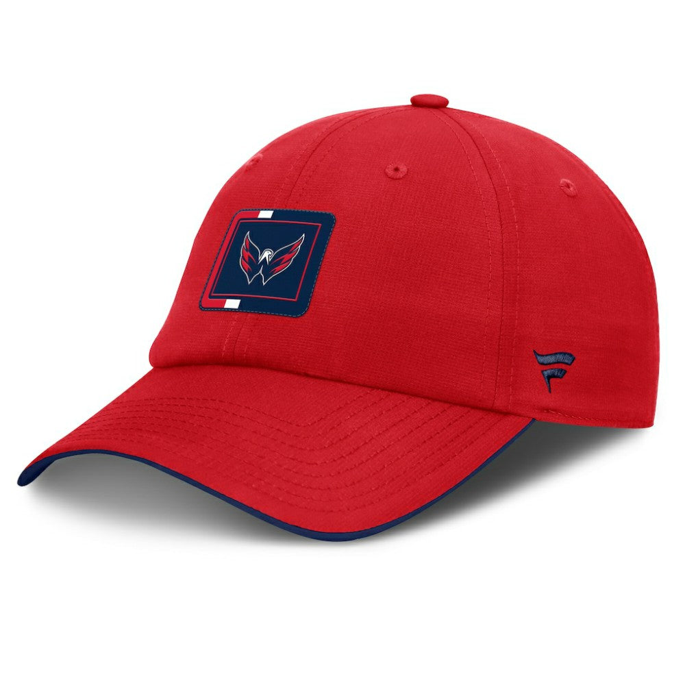 Washington Capitals Fanatics Authentic Pro Ripstop Adjustable Hat - Red/Navy Hats