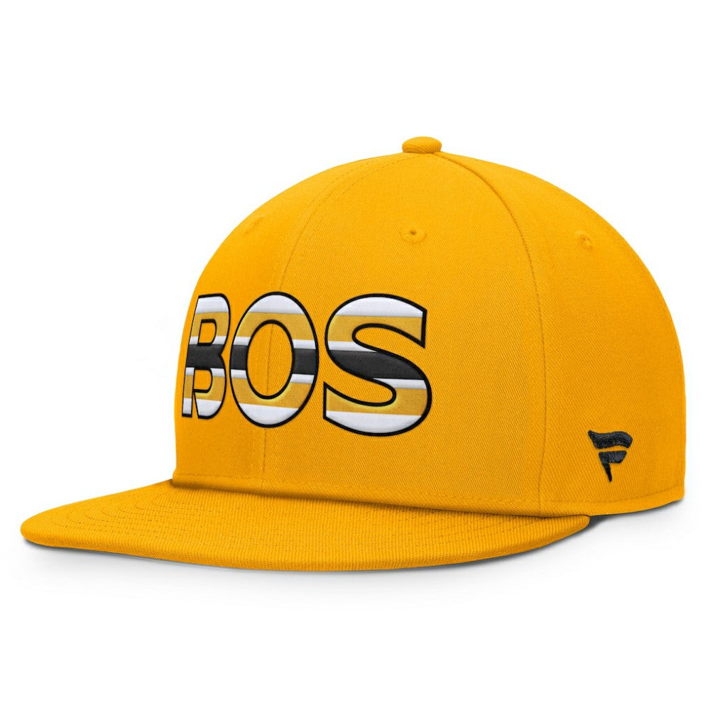 Boston Bruins Fanatics Authentic Pro Team Rink Snapback Hat - Gold Hats
