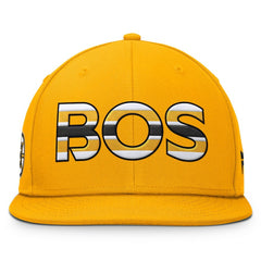 Boston Bruins Fanatics Authentic Pro Team Rink Snapback Hat - Gold Hats