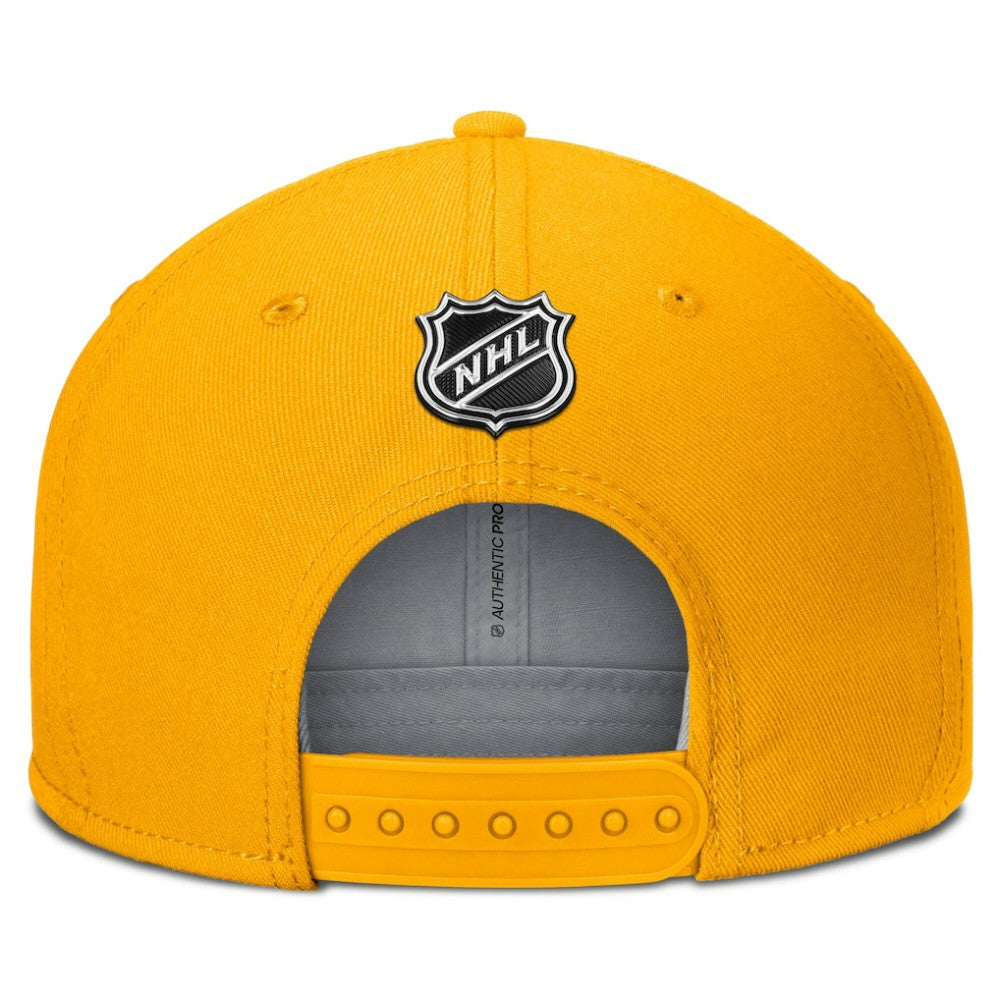 Boston Bruins Fanatics Authentic Pro Team Rink Snapback Hat - Gold Hats