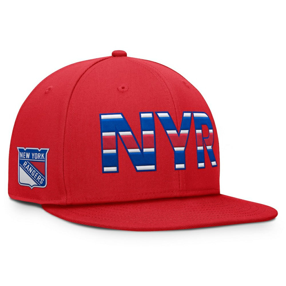 New York Rangers Fanatics Authentic Pro Team Rink Snapback Hat - Red Hats
