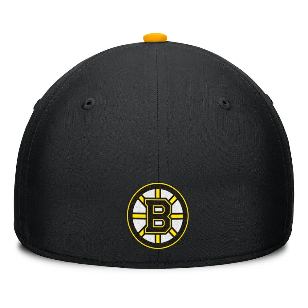 Boston Bruins Fanatics Authentic Pro Rink Team Code Flex Hat - Black/Gold Hats