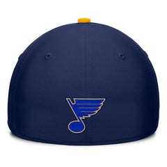 St. Louis Blues Fanatics Authentic Pro Rink Team Code Flex Hat - Navy/Gold Hats