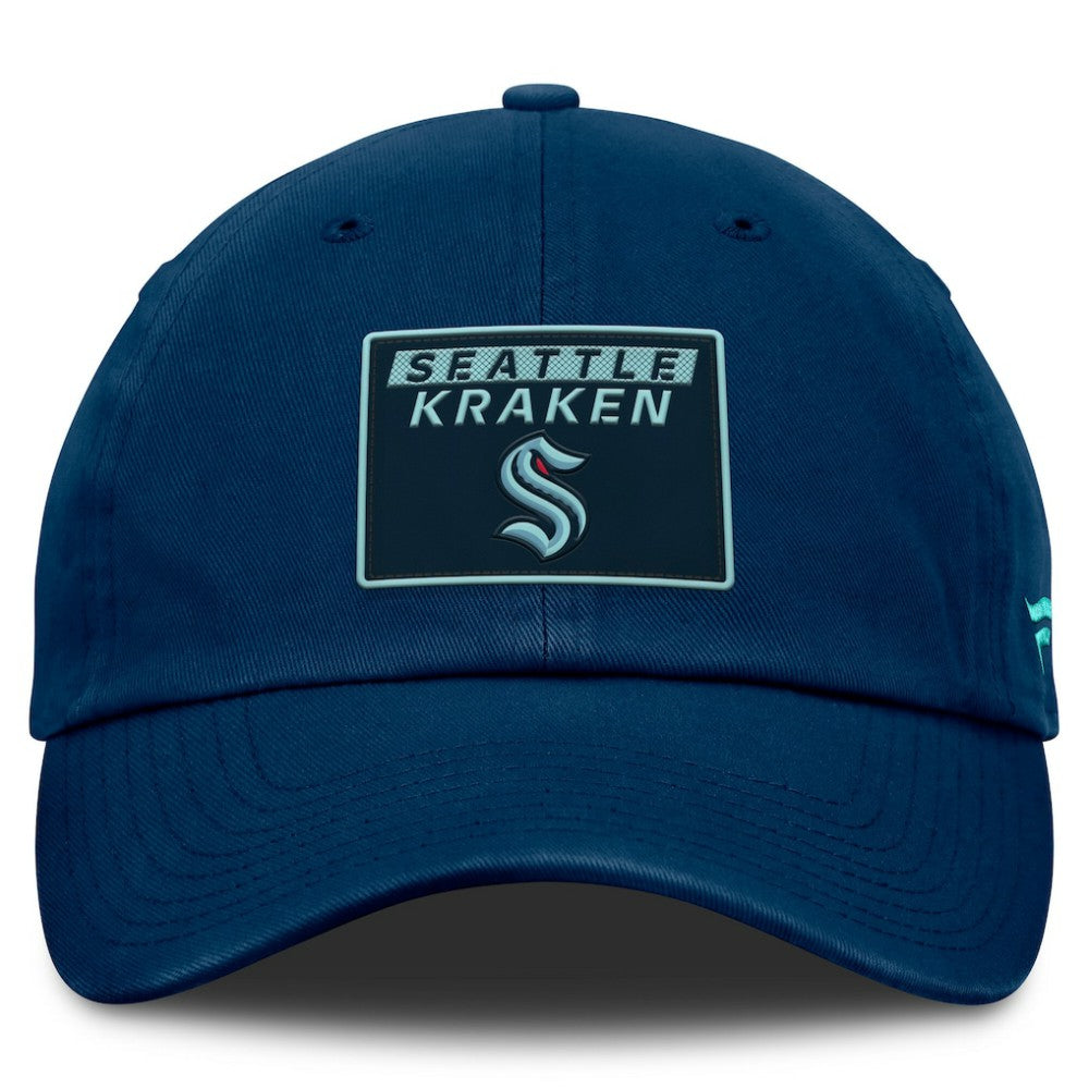 Seattle Kraken Fanatics Women's Authentic Pro Rink Adjustable Hat - Deep Sea Blue Hats
