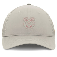 Chicago Blackhawks Fanatics Women's Authentic Pro Road Trucker Adjustable Hat - Tan Hats