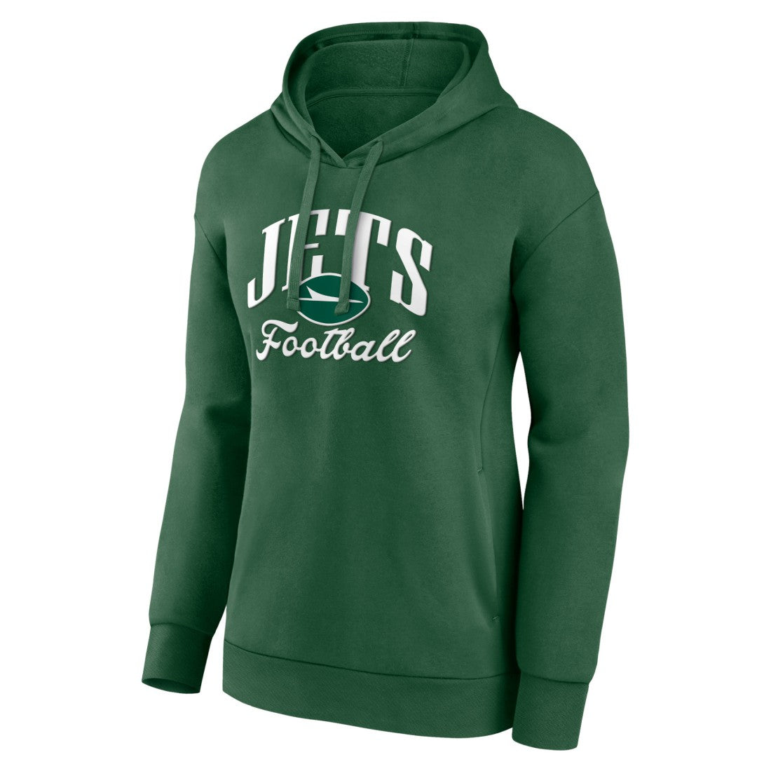 New York Jets Women's Victory Script Pullover Hoodie - Green for sale