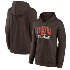 Cleveland Browns Women's Victory Script Pullover Hoodie - Brown online