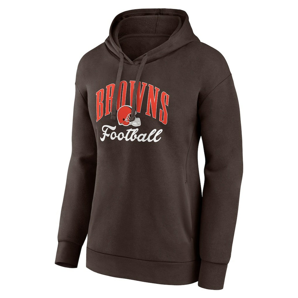 Cleveland Browns Women's Victory Script Pullover Hoodie - Brown online