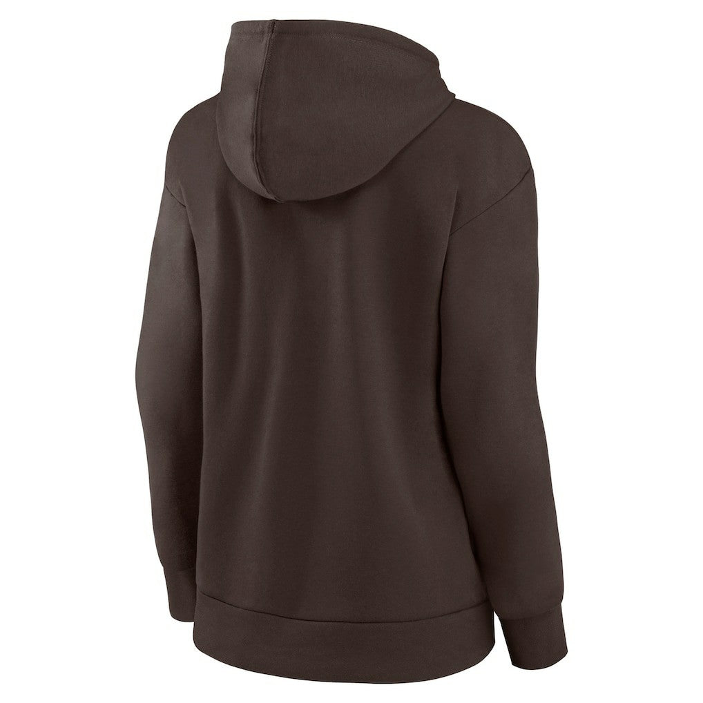 Cleveland Browns Women's Victory Script Pullover Hoodie - Brown online