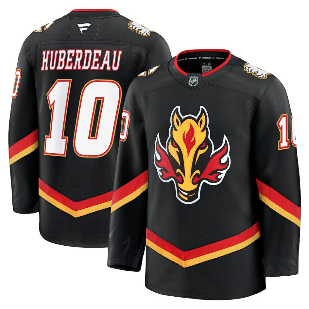 Jonathan Huberdeau Calgary Flames Fanatics Alternate Premium Jersey - Black Jerseys