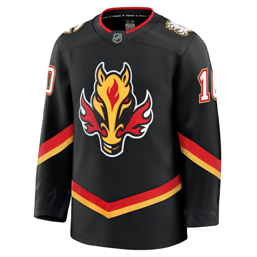 Jonathan Huberdeau Calgary Flames Fanatics Alternate Premium Jersey - Black Jerseys