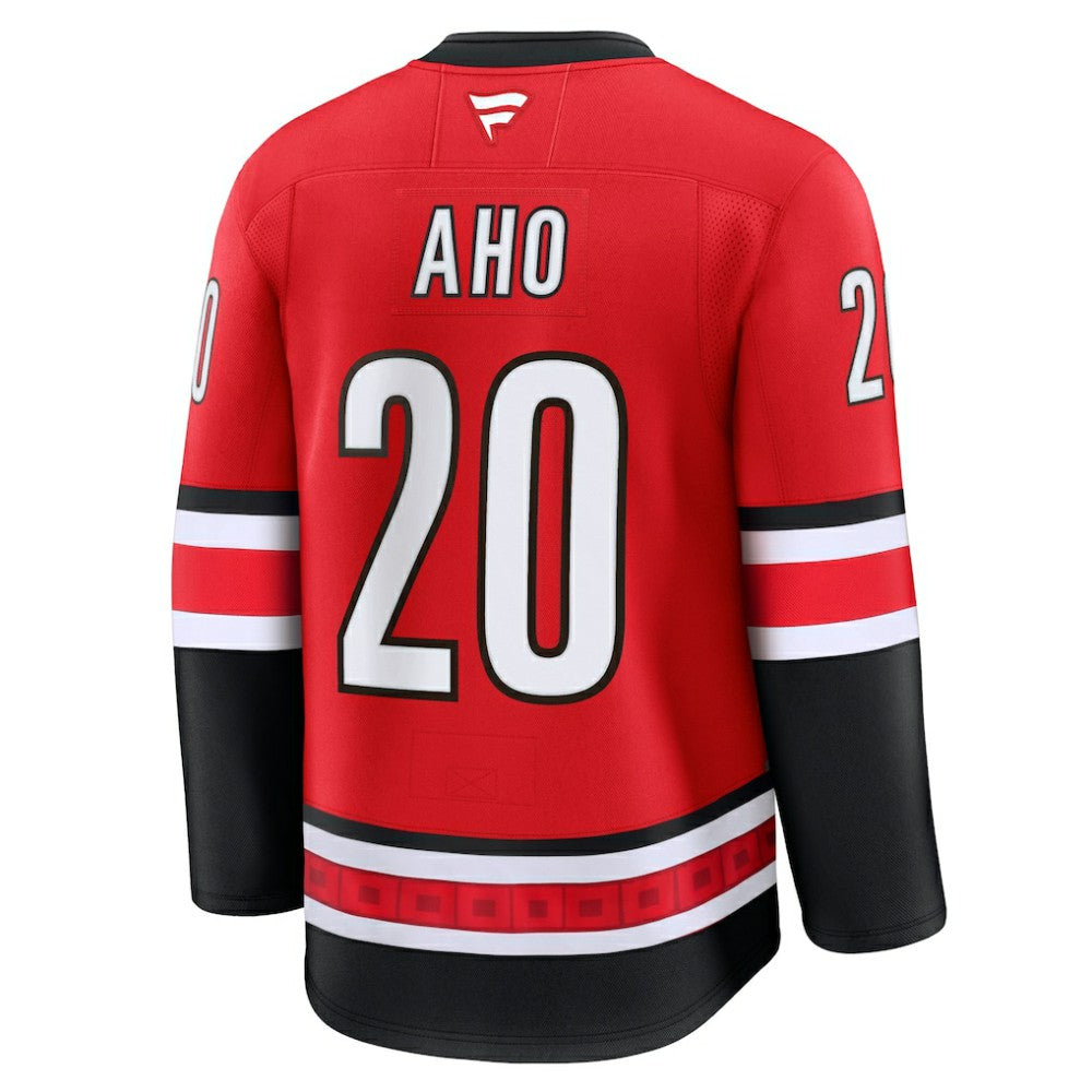 Sebastian Aho Carolina Hurricanes Fanatics Alternate Premium Jersey - Red Jerseys
