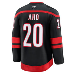 Sebastian Aho Carolina Hurricanes Fanatics Home Premium Jersey - Black Jerseys