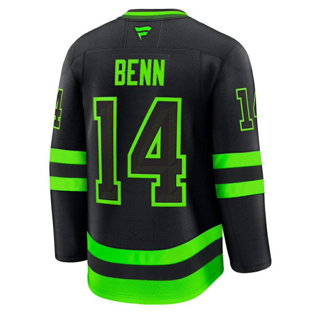 Jamie Benn Dallas Stars Fanatics Alternate Premium Jersey - Black Jerseys