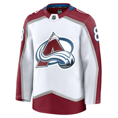 Cale Makar Colorado Avalanche Fanatics Away Premium Jersey - White Jerseys