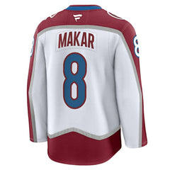 Cale Makar Colorado Avalanche Fanatics Away Premium Jersey - White Jerseys