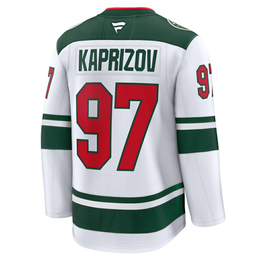 Kirill Kaprizov Minnesota Wild Fanatics Away Premium Jersey - White Jerseys