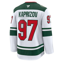 Kirill Kaprizov Minnesota Wild Fanatics Away Premium Jersey - White Jerseys