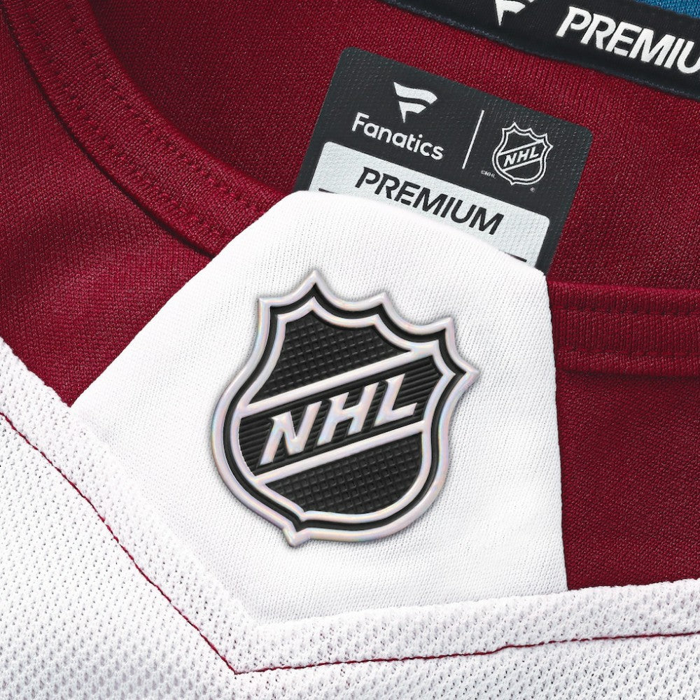 Nathan MacKinnon Colorado Avalanche Fanatics Away Premium Jersey - White Jerseys