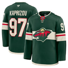 Kirill Kaprizov Minnesota Wild Fanatics Home Premium Jersey - Green Jerseys