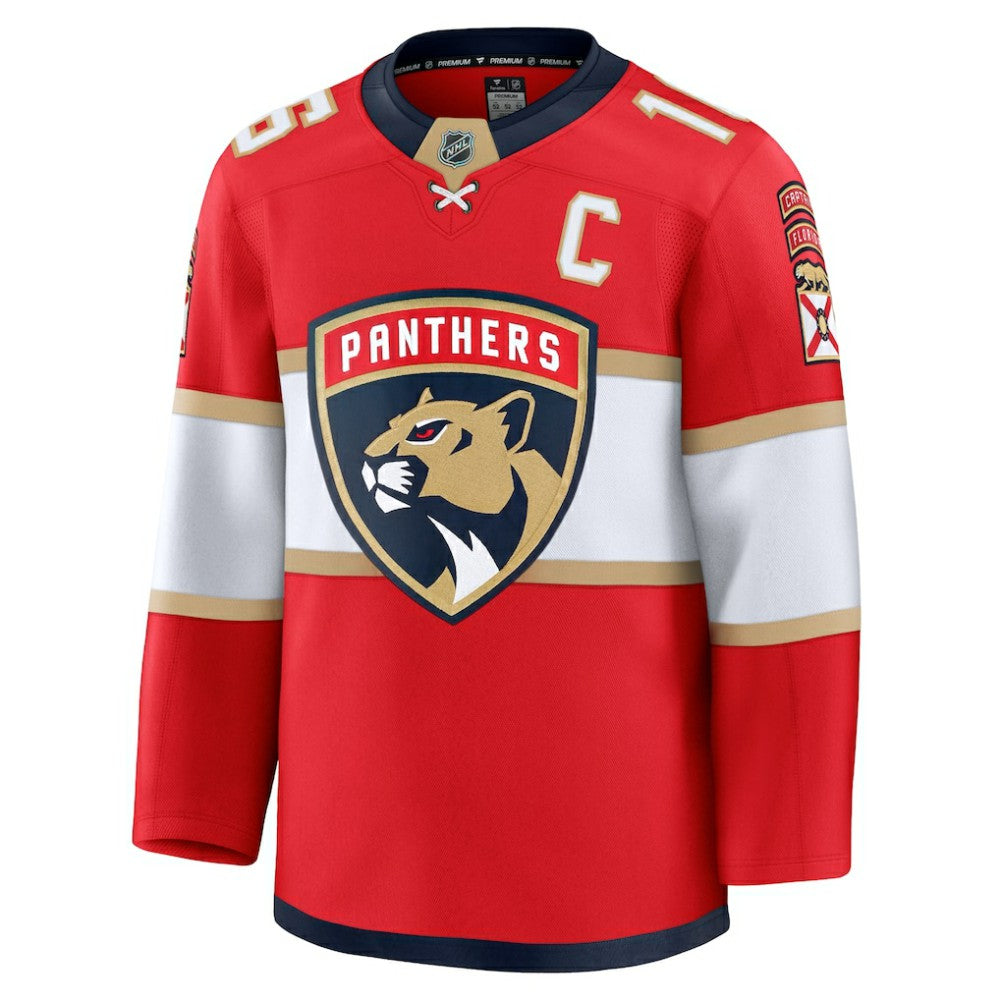 Aleksander Barkov Florida Panthers Fanatics Home Premium Jersey - Red Jerseys