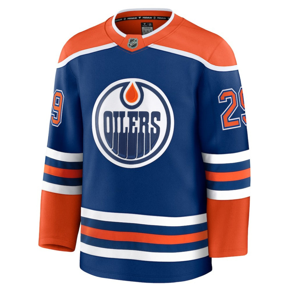 Leon Draisaitl Edmonton Oilers Fanatics Home Premium Jersey - Royal Jerseys