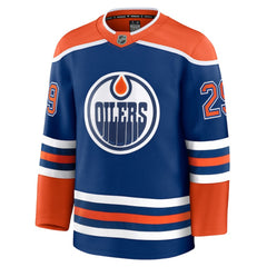Leon Draisaitl Edmonton Oilers Fanatics Home Premium Jersey - Royal Jerseys