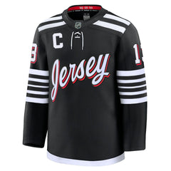 Nico Hischier New Jersey Devils Fanatics Alternate Premium Jersey - Black Jerseys
