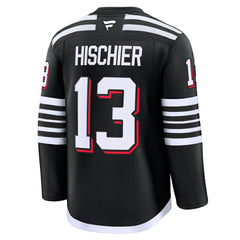 Nico Hischier New Jersey Devils Fanatics Alternate Premium Jersey - Black Jerseys