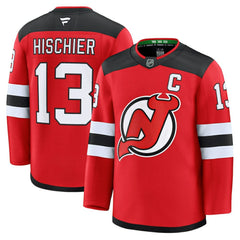Nico Hischier New Jersey Devils Fanatics Home Premium Jersey - Red Jerseys