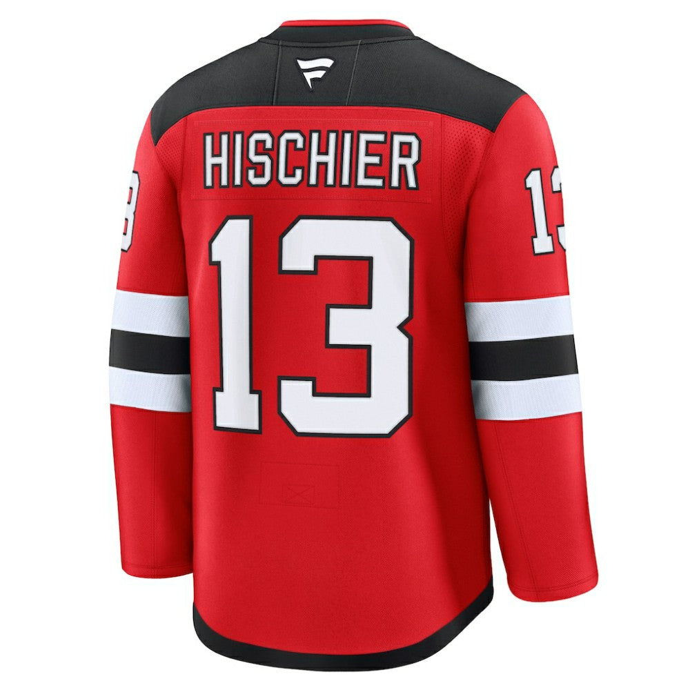 Nico Hischier New Jersey Devils Fanatics Home Premium Jersey - Red Jerseys