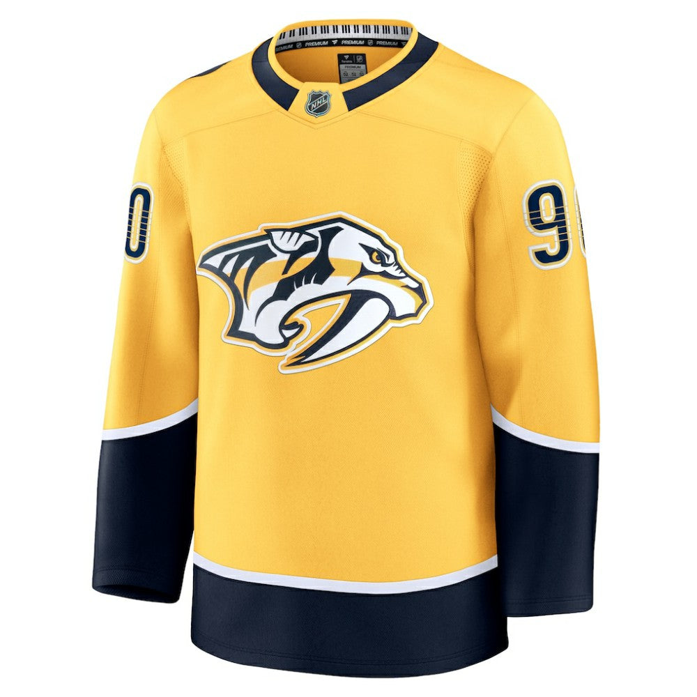 Ryan O'Reilly Nashville Predators Fanatics Home Premium Jersey - Yellow Jerseys