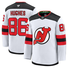 Jack Hughes New Jersey Devils Fanatics Away Premium Jersey - White Jerseys