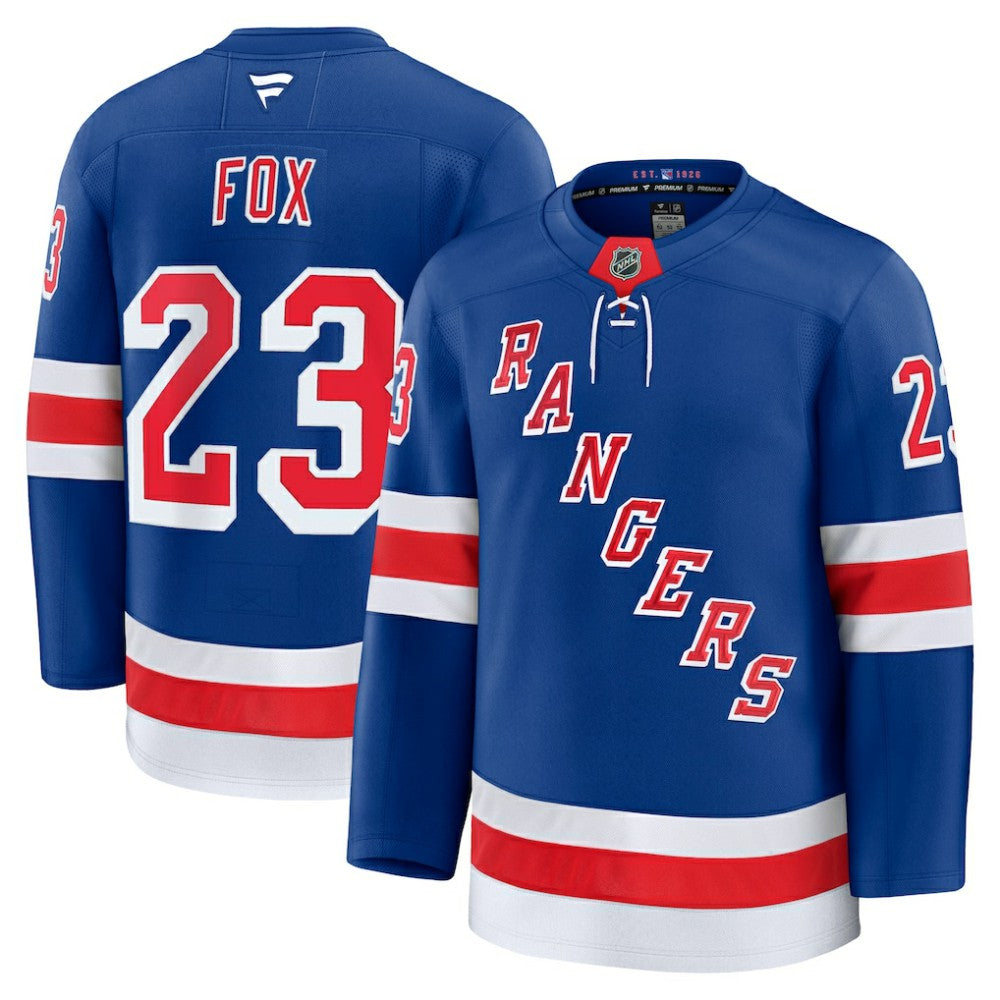 Adam Fox New York Rangers Fanatics Home Premium Jersey - Blue Jerseys