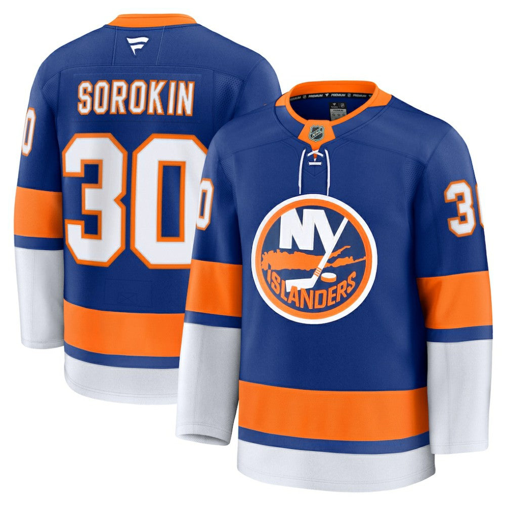 Ilya Sorokin New York Islanders Fanatics Home Premium Jersey - Royal Jerseys