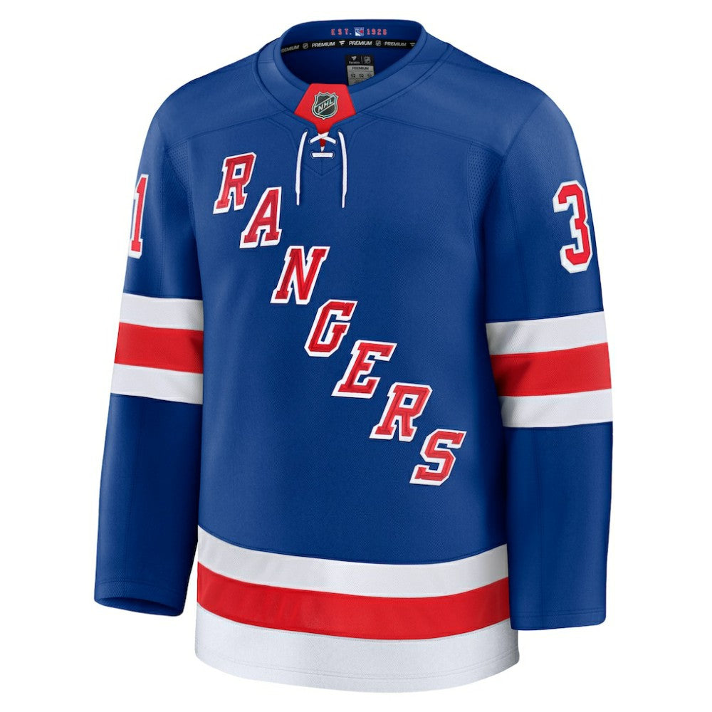 Igor Shesterkin New York Rangers Fanatics Home Premium Jersey - Blue Jerseys