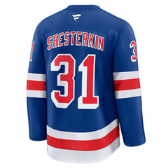 Igor Shesterkin New York Rangers Fanatics Home Premium Jersey - Blue Jerseys